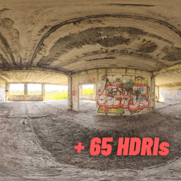 65 HDRI Umgebungen